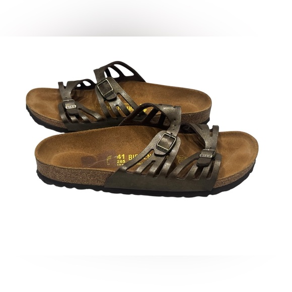 Women’s Birkenstocks Granada Brown Leather Strappy Slip-On Sandals: SZ 41 - Picture 3 of 9